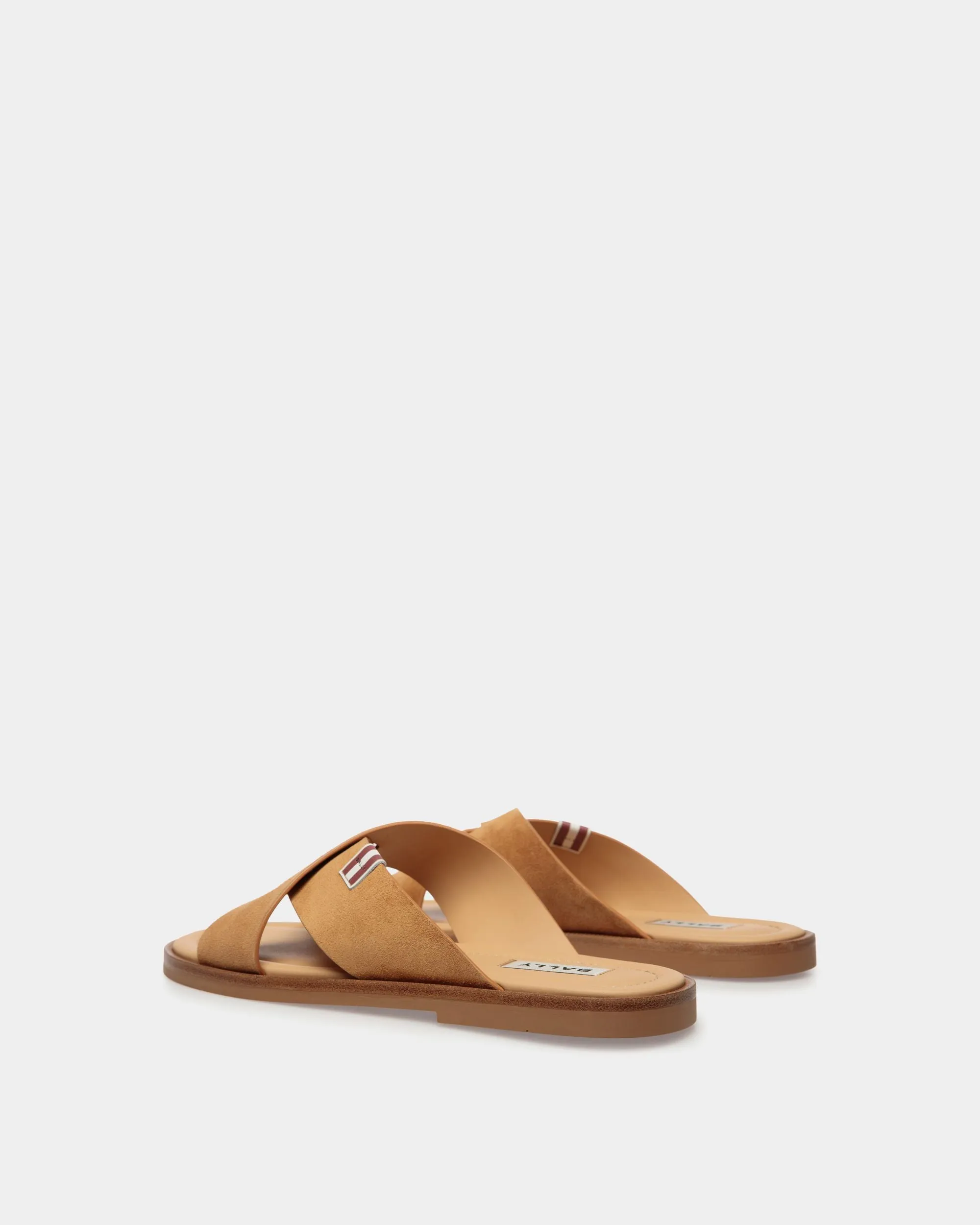 Glide Sandal in Brown Suede