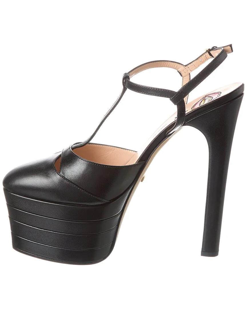 Gucci Leather Platform Pump