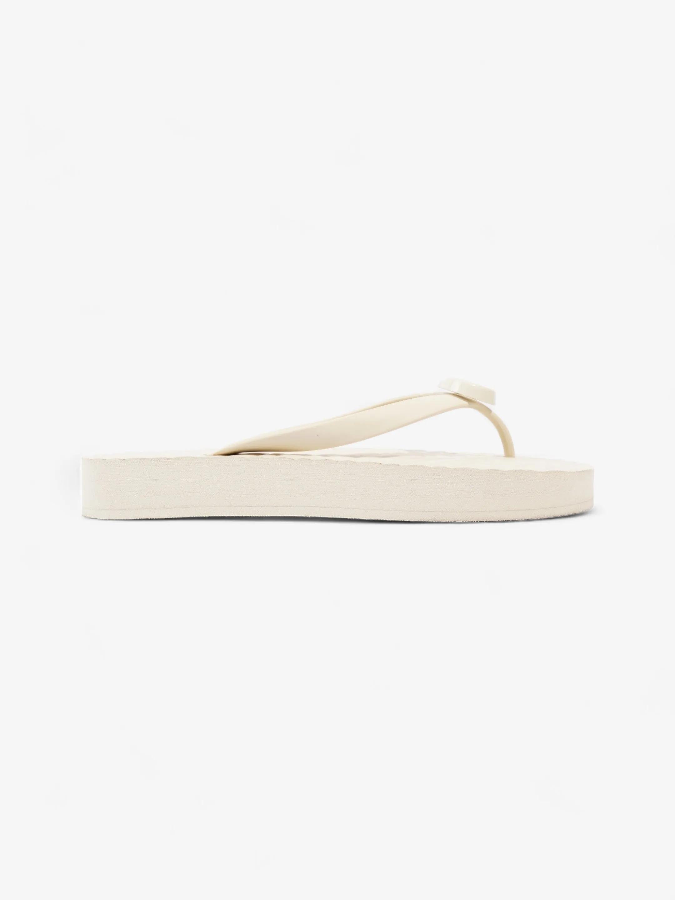 Gucci Marmont Thong Sandal Cream Rubber EU 42 UK 9