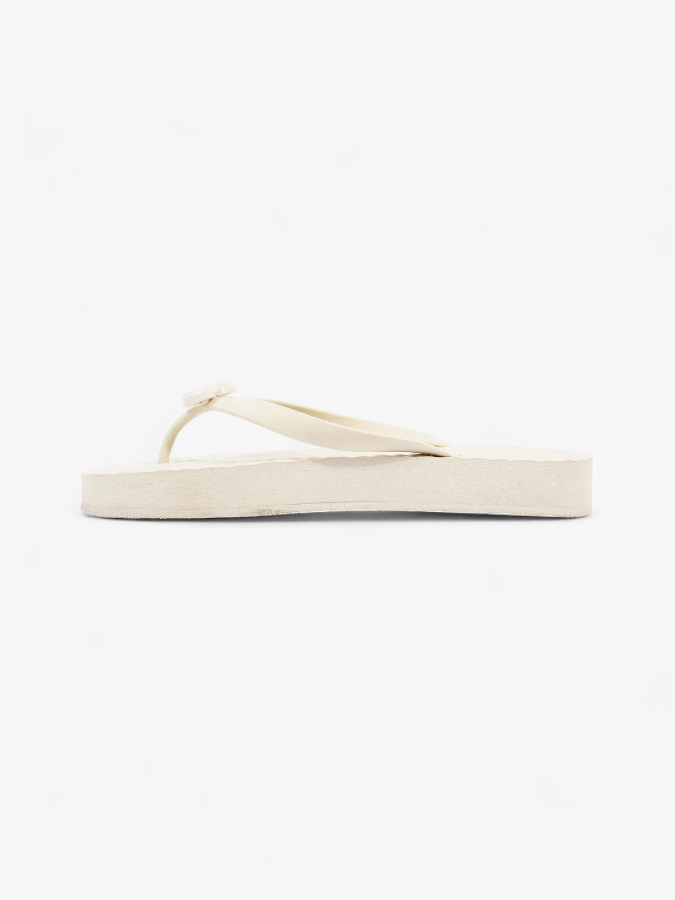 Gucci Marmont Thong Sandal Cream Rubber EU 42 UK 9