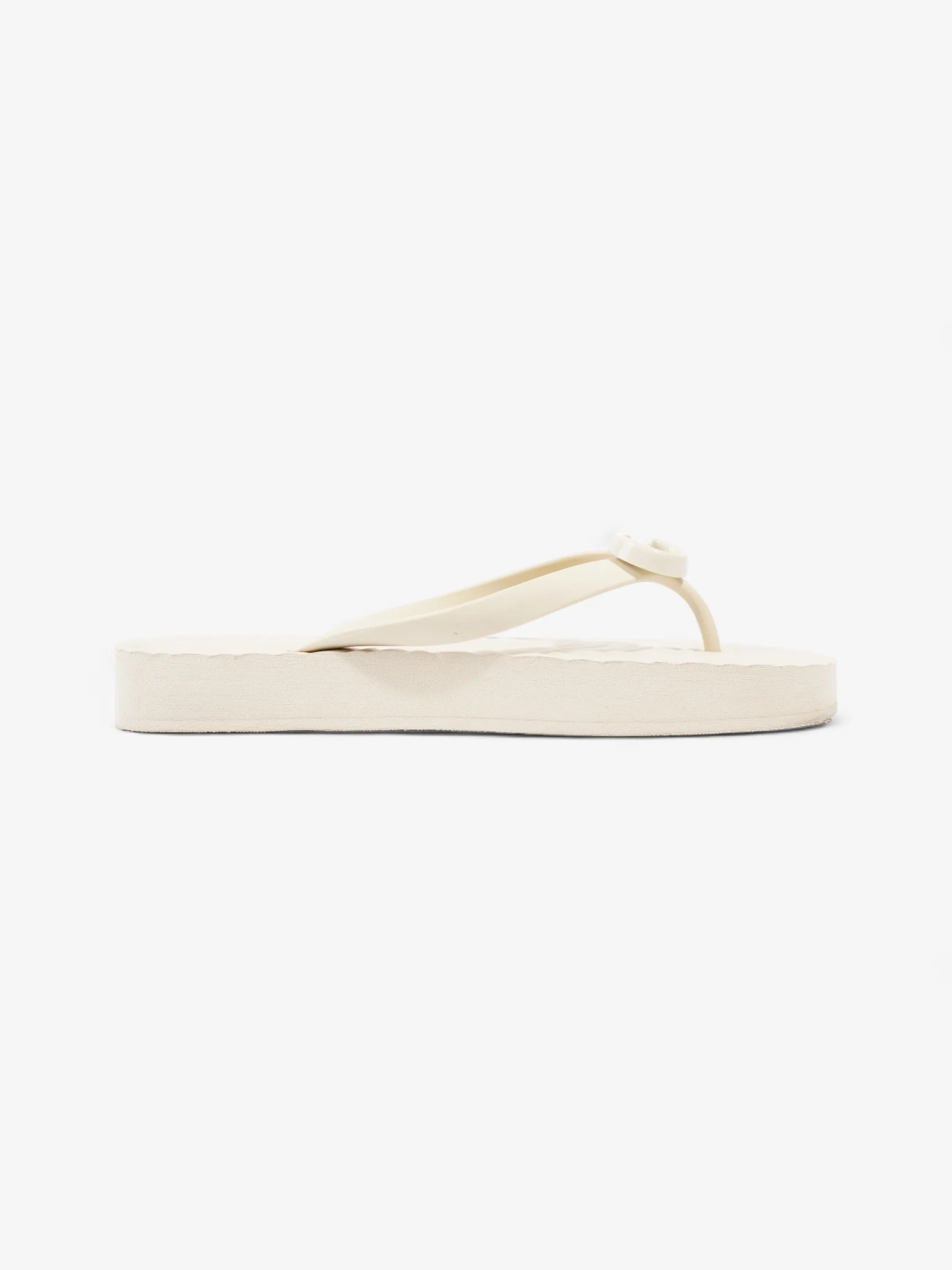 Gucci Marmont Thong Sandal Cream Rubber EU 42 UK 9