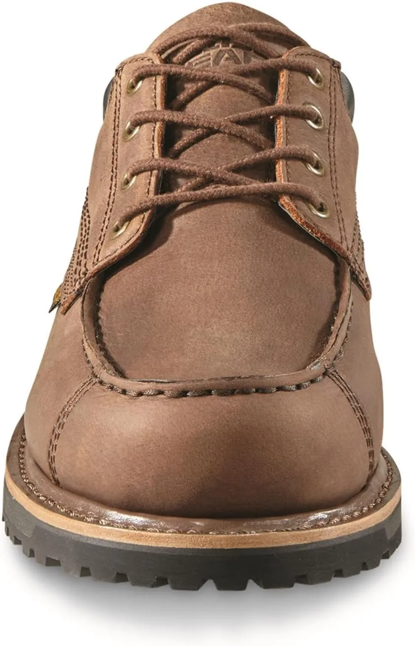 Guide Gear Men's Rugged Timber Waterproof Oxford Shoes; Moisture Wicking Insoles, Casual Footwear
