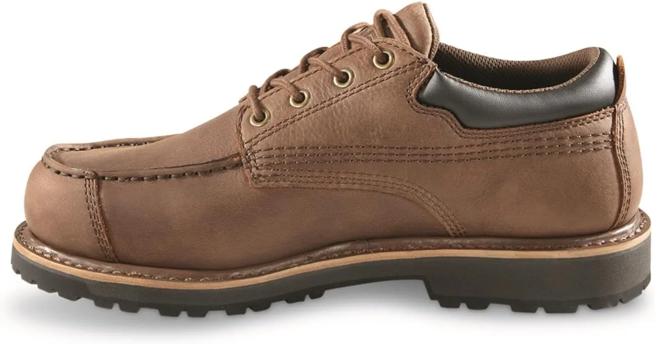 Guide Gear Men's Rugged Timber Waterproof Oxford Shoes; Moisture Wicking Insoles, Casual Footwear
