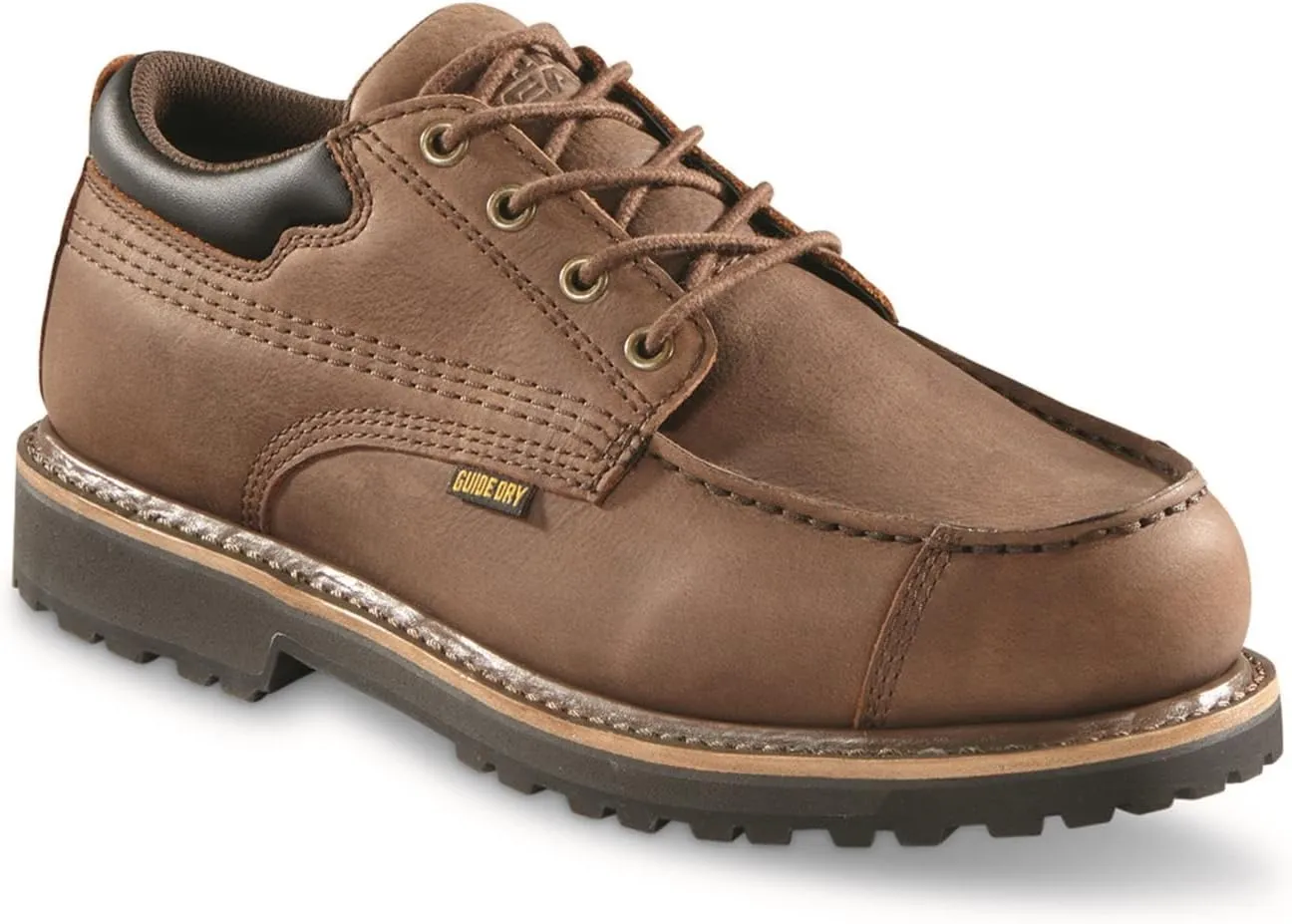 Guide Gear Men's Rugged Timber Waterproof Oxford Shoes; Moisture Wicking Insoles, Casual Footwear