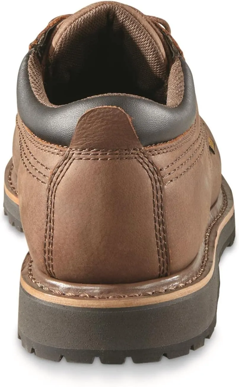 Guide Gear Men's Rugged Timber Waterproof Oxford Shoes; Moisture Wicking Insoles, Casual Footwear