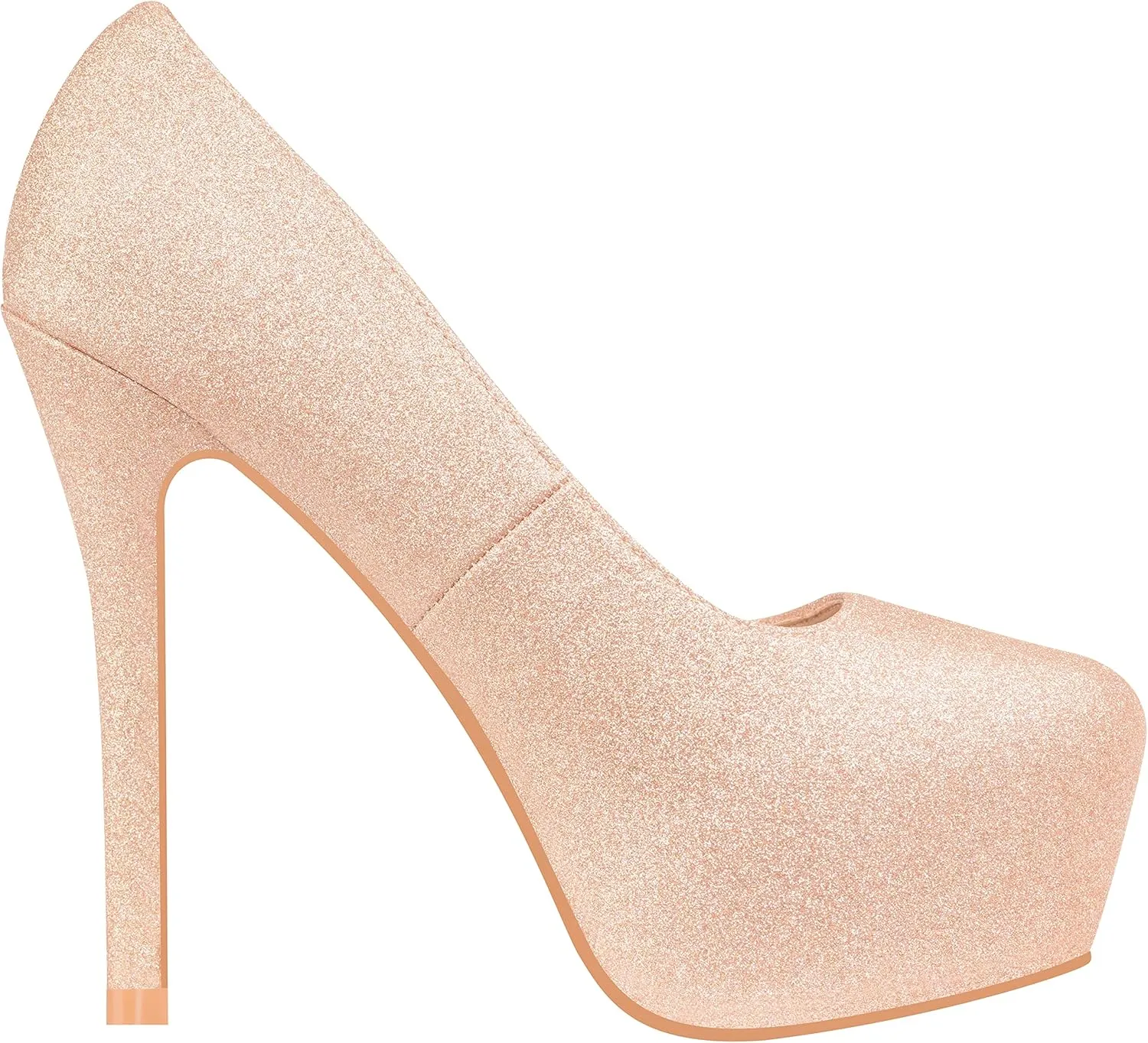 ILLUDE Women's High Heel Pump Closed Toe Platform Heels Pumps Shoes - Swan