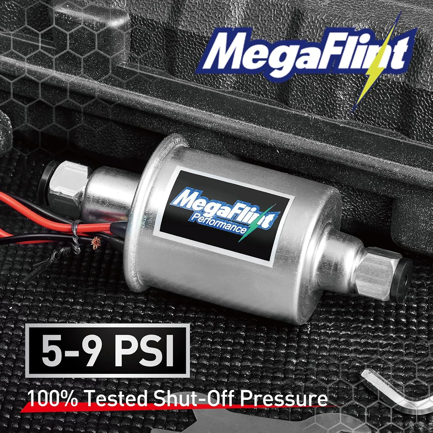 Inline Fuel Pump 12V Universal Electric Fuel Pump Low Pressure 5-9 PSI For Gas Diesel E8012S HEP-02A