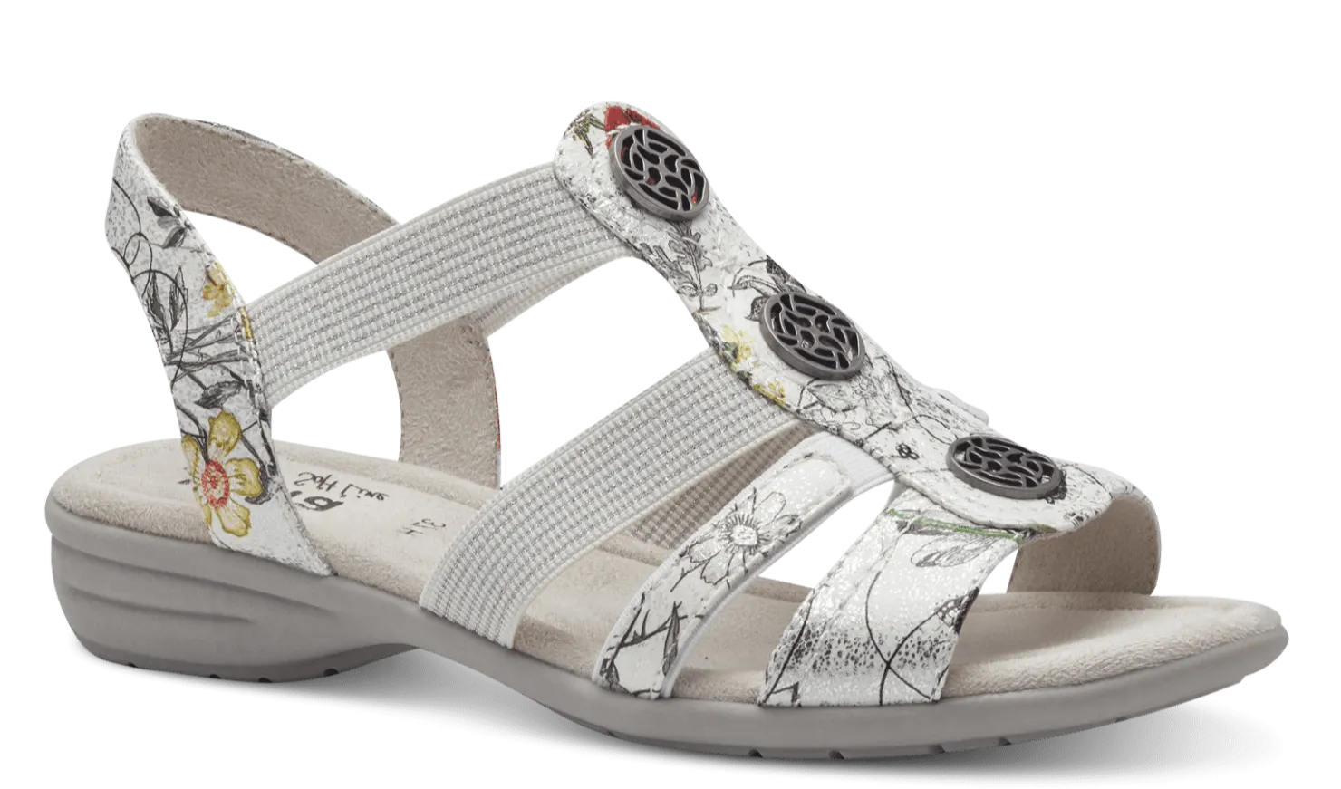 Jana Ladies Slip On Low Wedge Sandal 28165-42 149