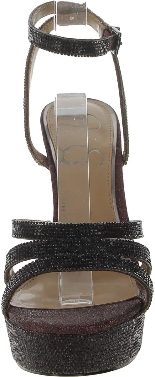 Jessica Simpson Women's Balinah 3 Faux Leather Platform Heeled Sandal
