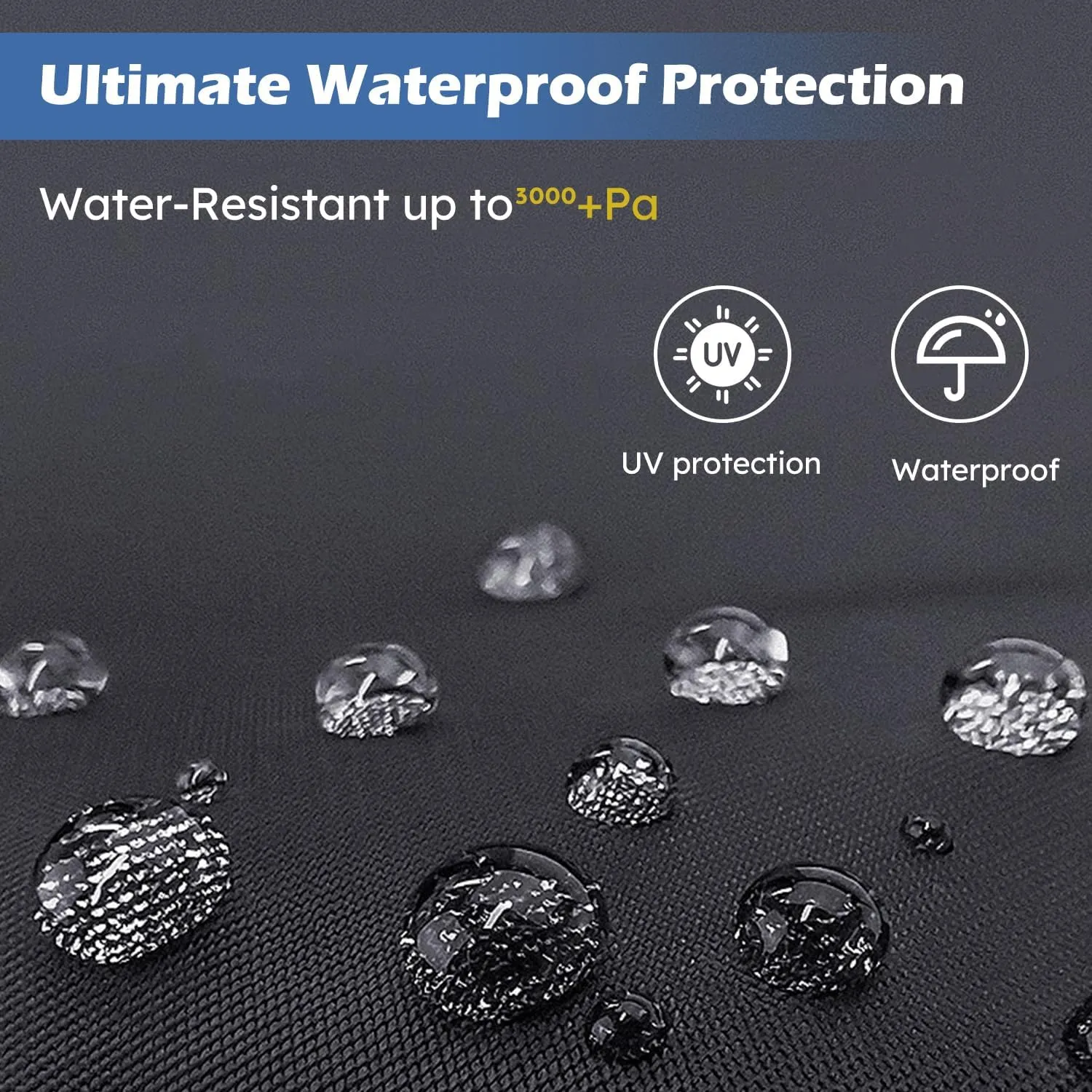 Jet Ski Cover Waterproof - 250D Trailerable PWC Cover Fits Yamaha Seadoo Kawasaki Personal Lightweight Watercraft Boats with Two Air Vents| Length Range: 115'' to 120''