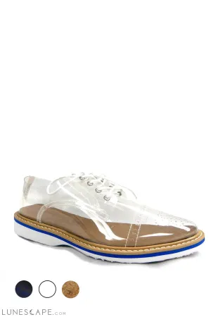 JHONNY Modern Brogue in Patent or Transparent