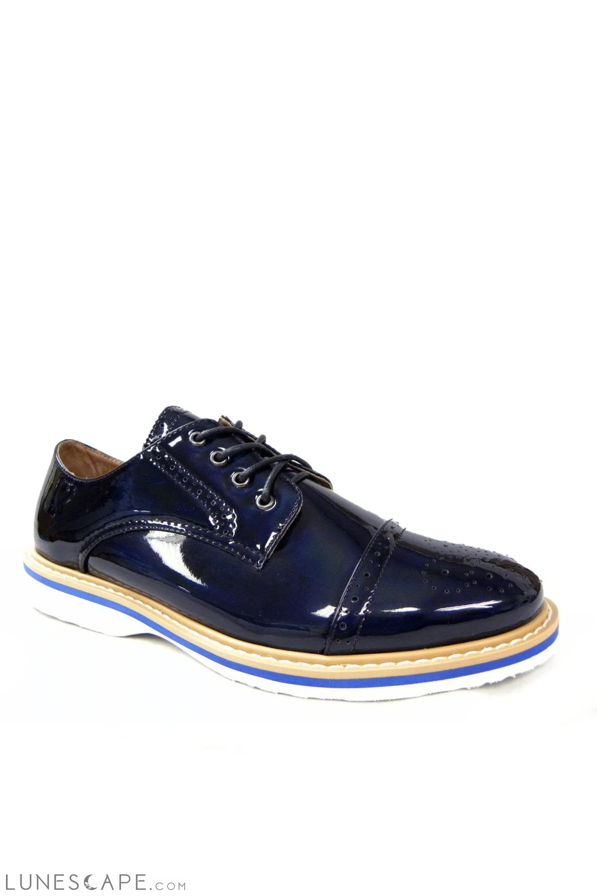 JHONNY Modern Brogue in Patent or Transparent