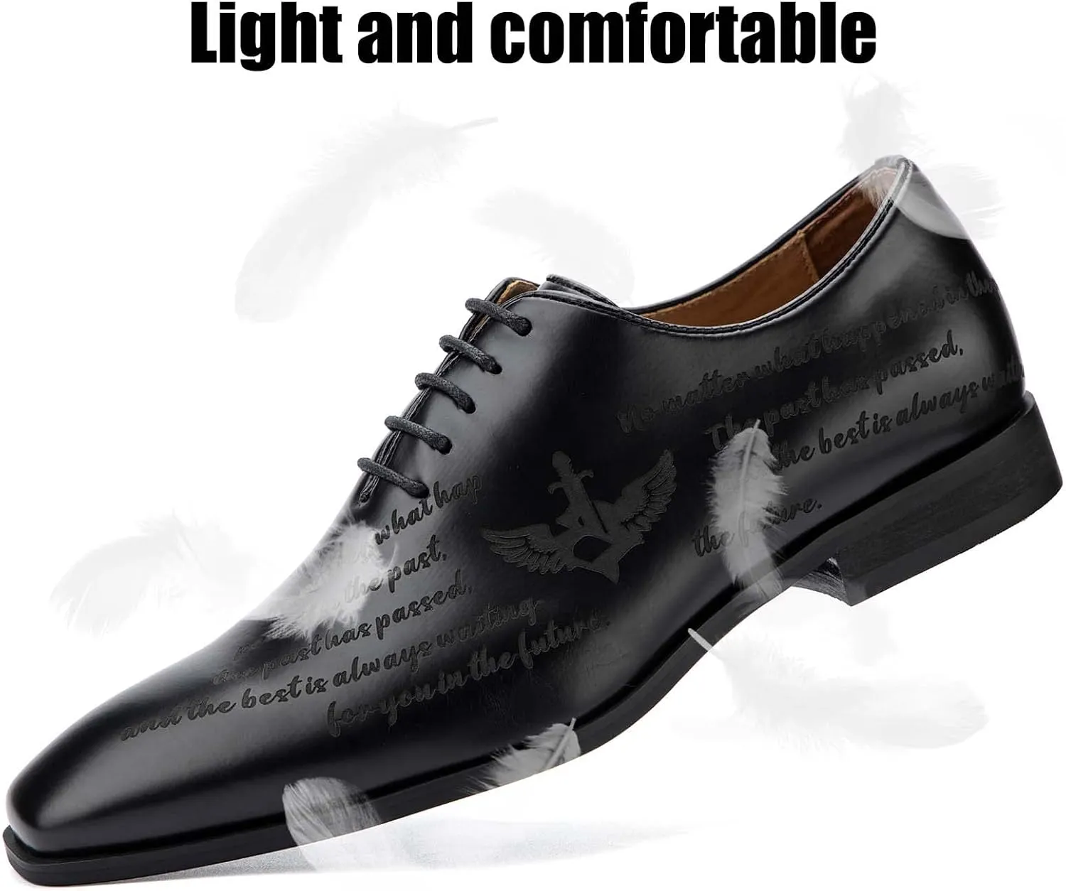 JITAI Mens Oxford Shoes Casual Dress Shoes for Men Lace Up Fashion Shoes