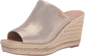 Karl Lagerfeld Paris Women's Corissa Slip on Espadrille Wedge Sandal