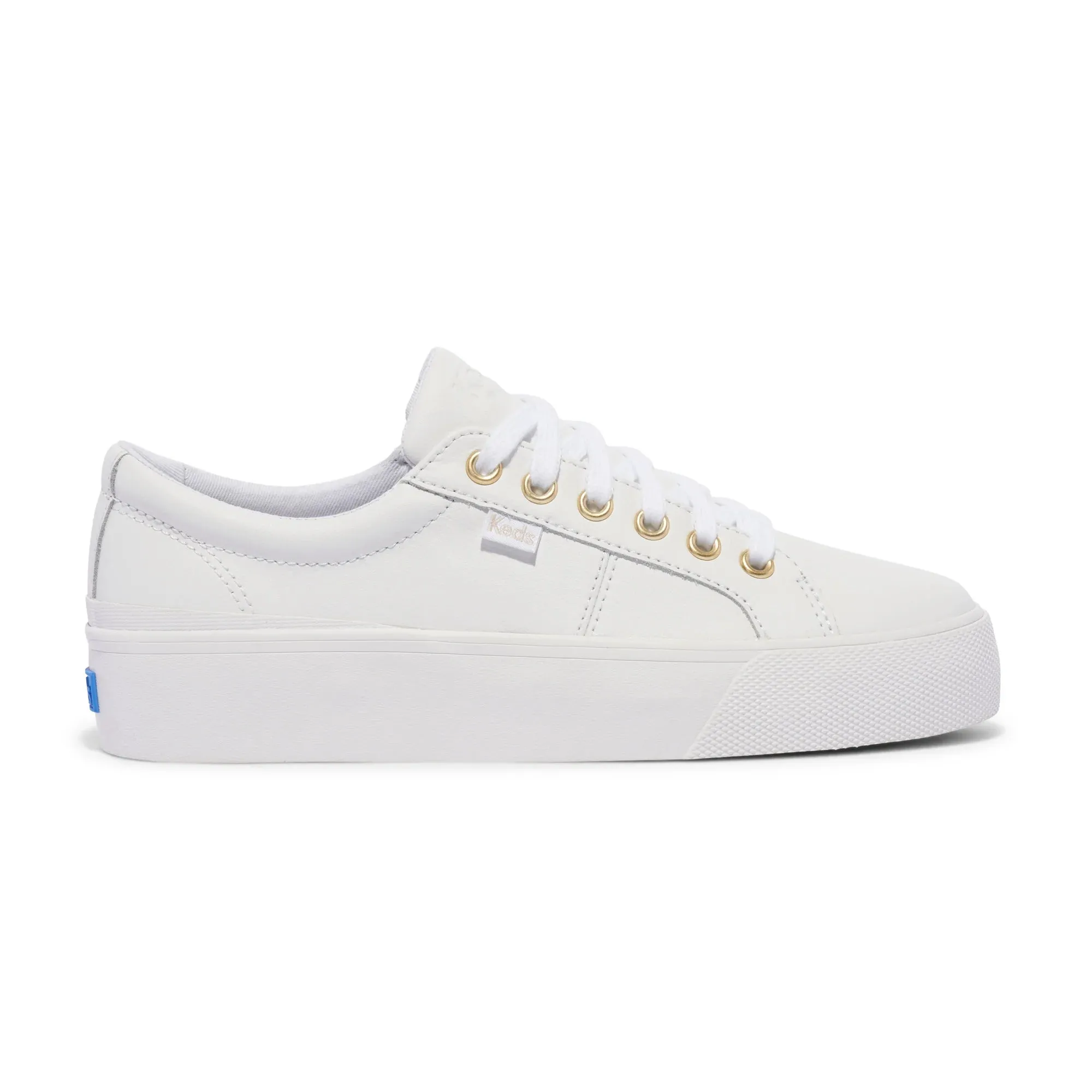 KEDS - Jump Kick DUO Leather - White/Gold