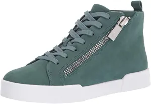Kenneth Cole Women's Women's Tyler Mid Zip Sneaker, Sea Green, 7.5