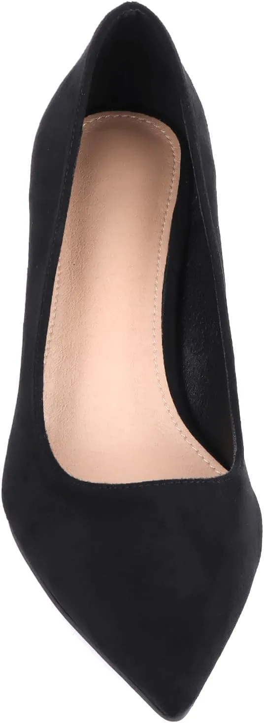 Kitten Heels for Women Closed Toe Heels 2 inch Low Heel Comfortable Pump Shoes for Women Work Casual Party Dressy Wedding