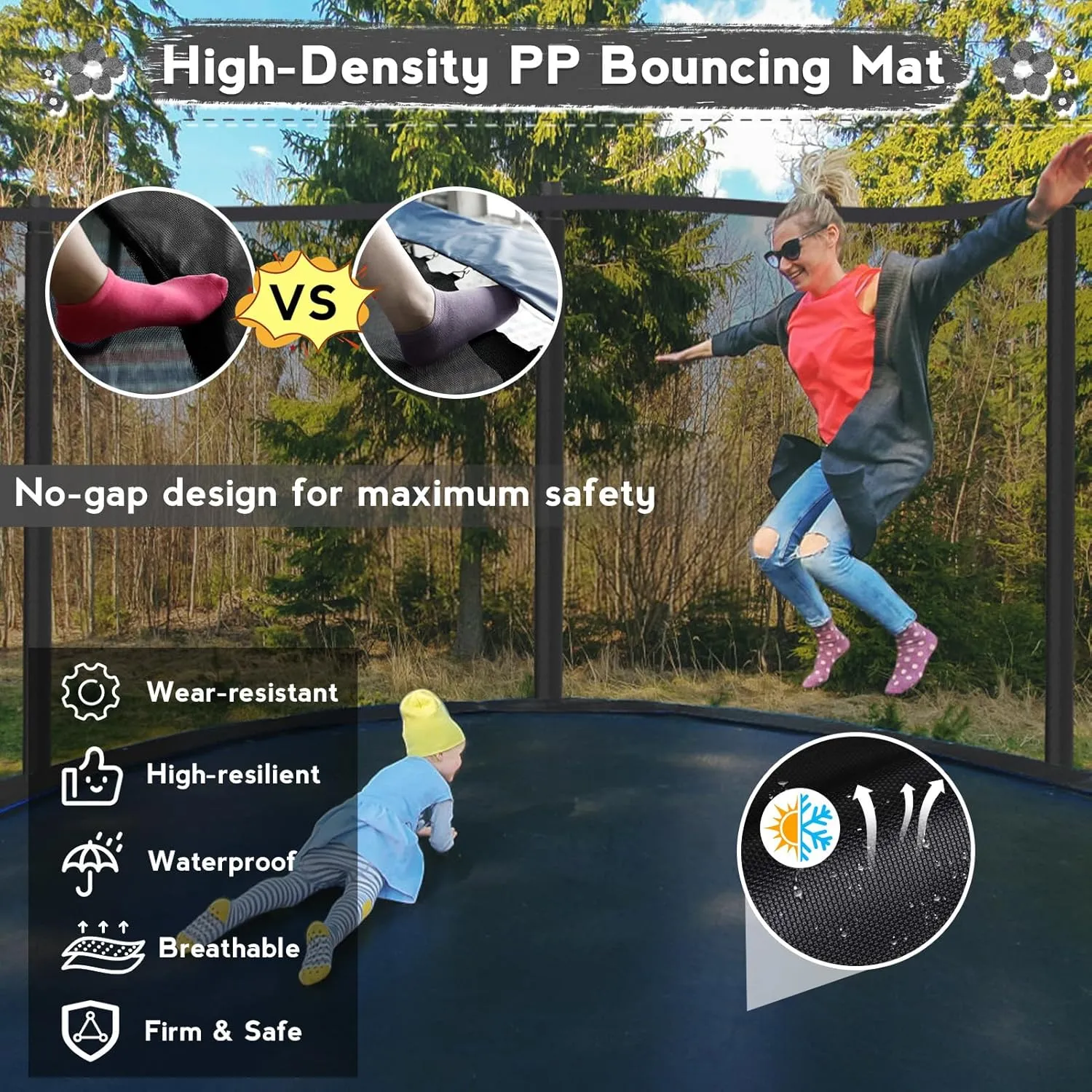 KOFUN Tranpoline Outdoor 16FT 14FT 12FT 10FT Tranpoline for Kids and Adults 1500LBS Tranpoline with Basketball Hoop, Enclosure Net, Backyard Heavy Duty Recreational Tranpolines, ASTM Approved