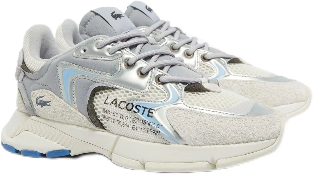 Lacoste Mens L003 Neo Sneaker, LT Gry/SLV, 10.5