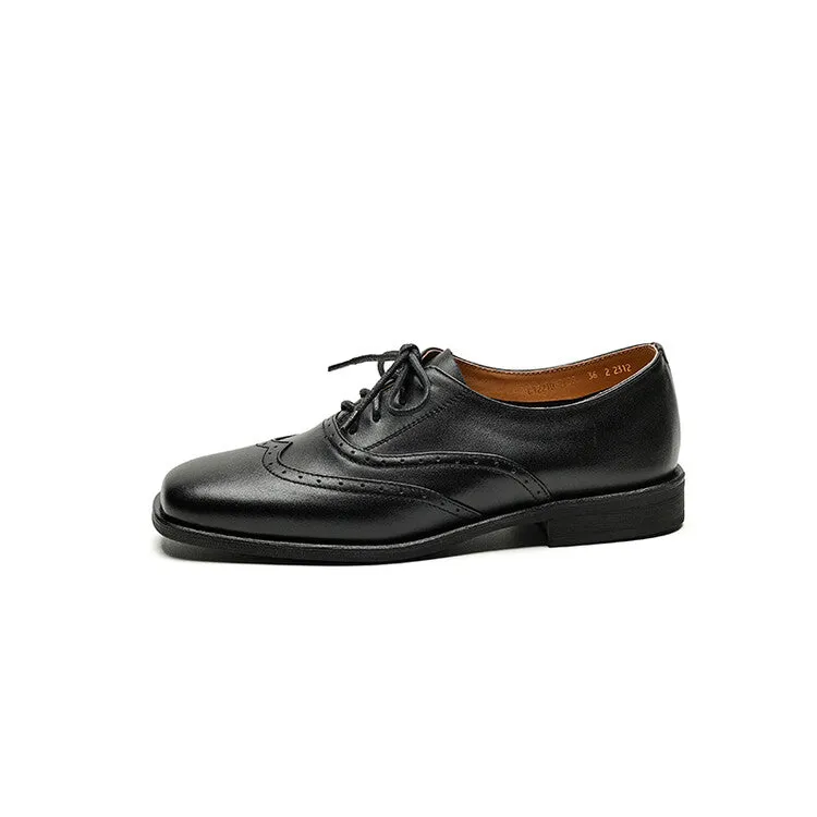 Ladies Brogue Toe Oxfords