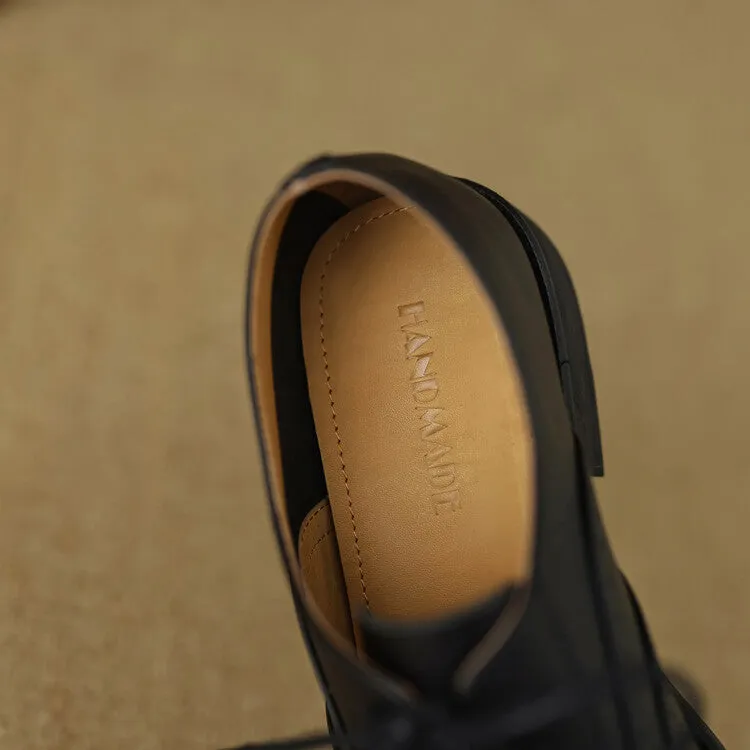 Ladies Brogue Toe Oxfords