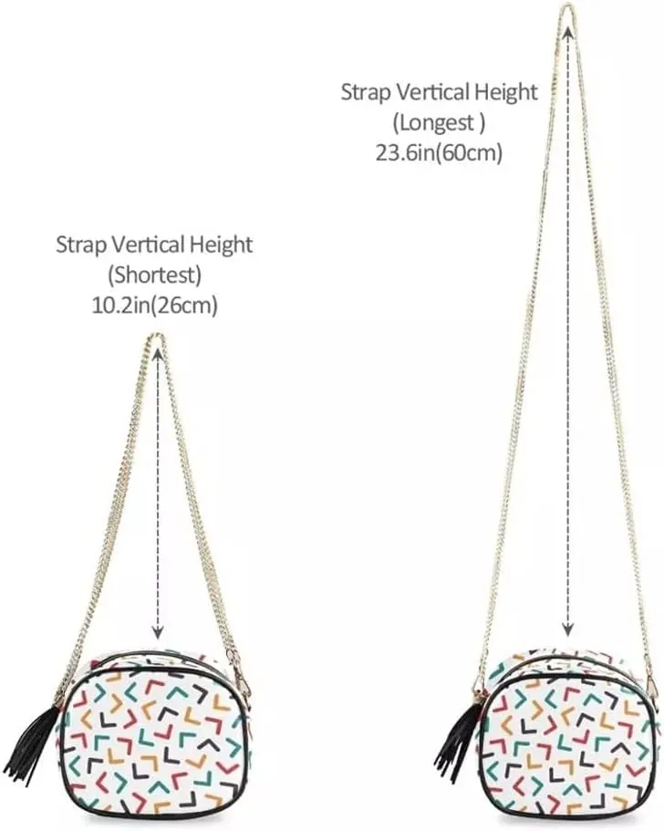 Ladies Fashion Shoulder Bag Girls Mosaic Handbag Crossbody Bag Casual Messenger Bag Cellphone Pouch