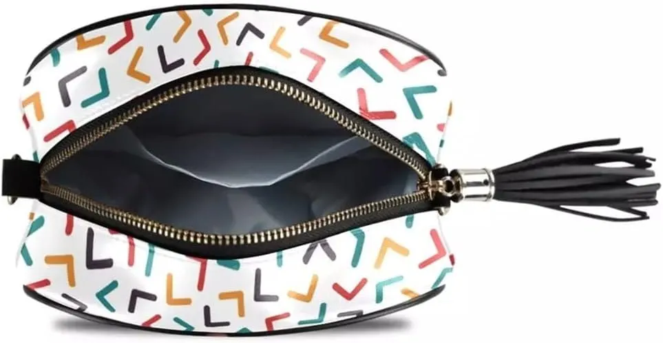 Ladies Fashion Shoulder Bag Girls Mosaic Handbag Crossbody Bag Casual Messenger Bag Cellphone Pouch