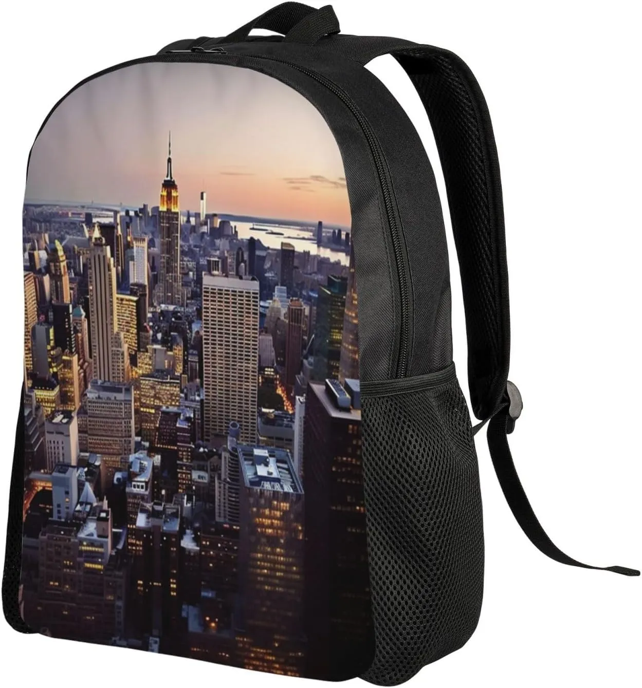 Laptop Backpack 16.1 Inch with Compartment New York City Laptop Bag Lightweight Casual Daypack for Travel