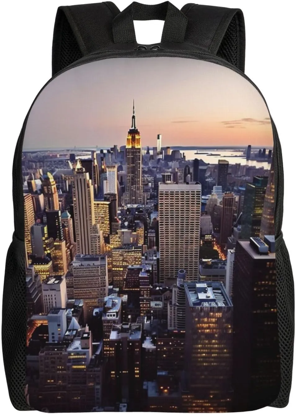 Laptop Backpack 16.1 Inch with Compartment New York City Laptop Bag Lightweight Casual Daypack for Travel