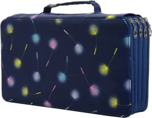 Lbxgap Portable Colored case Organizer Slot holds 300 pcs Pencils with Printing Pattern for Watercolor Pens or Markers, Pencil Case Organizer for Artist