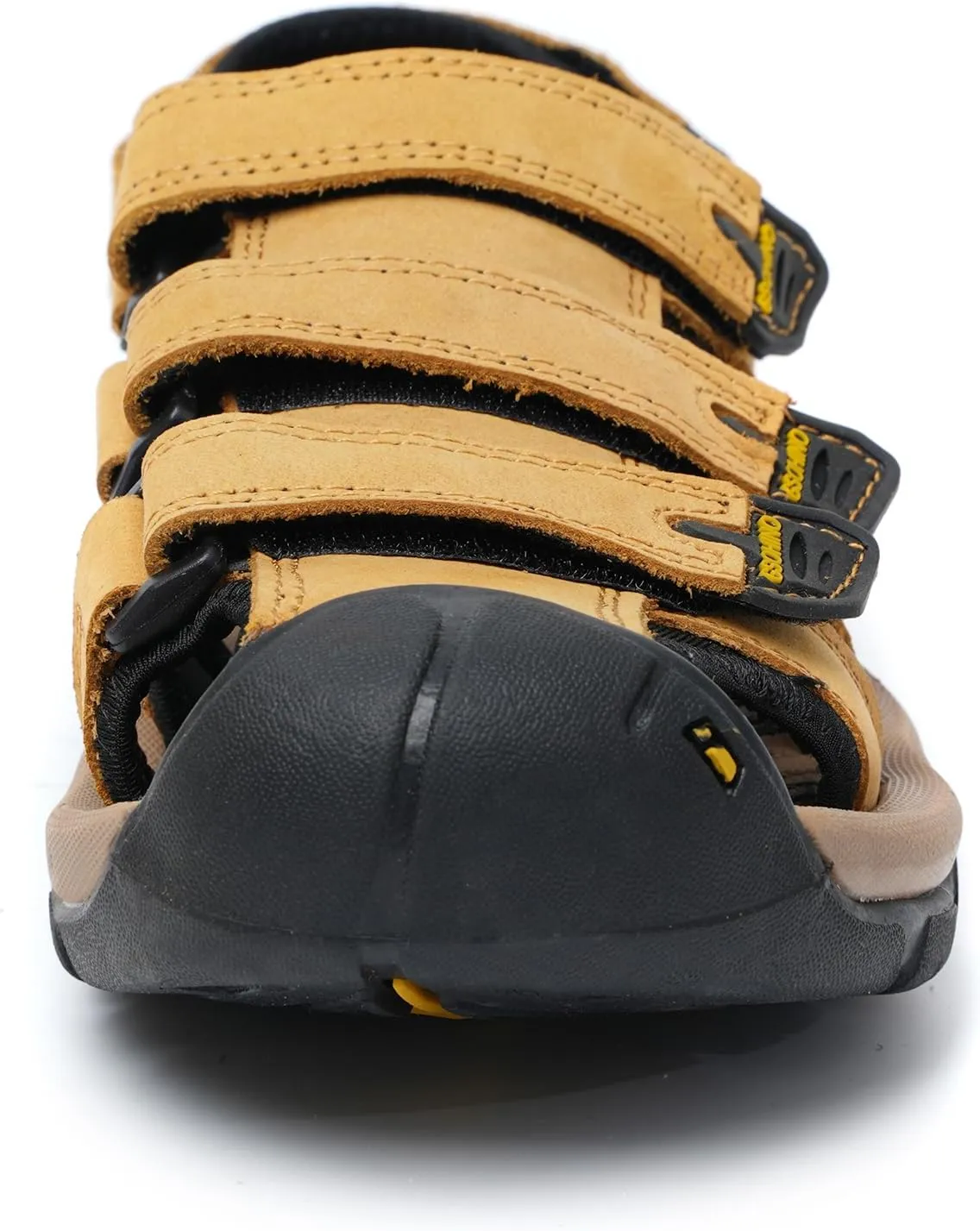 Leather Sports Sandals For Men Closed Toe Hiking Outdoor Athletic Casual Walking Sandals Water Shoes Summer Fisherman Sandal Handmade