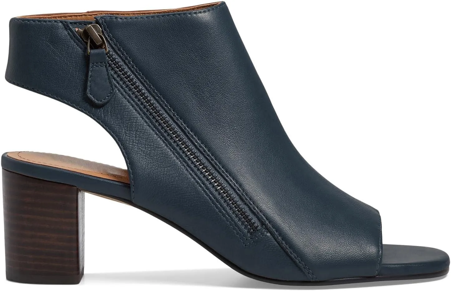 LEHOOR Women Chunky Heel Open Toe Booties Sandals Side Zipper Sandal Booties Cut Out 2 inch Block Stacked Heels Ankle Boots Peep Toe Backless Matte Casual Summer Booties 4-11 M US