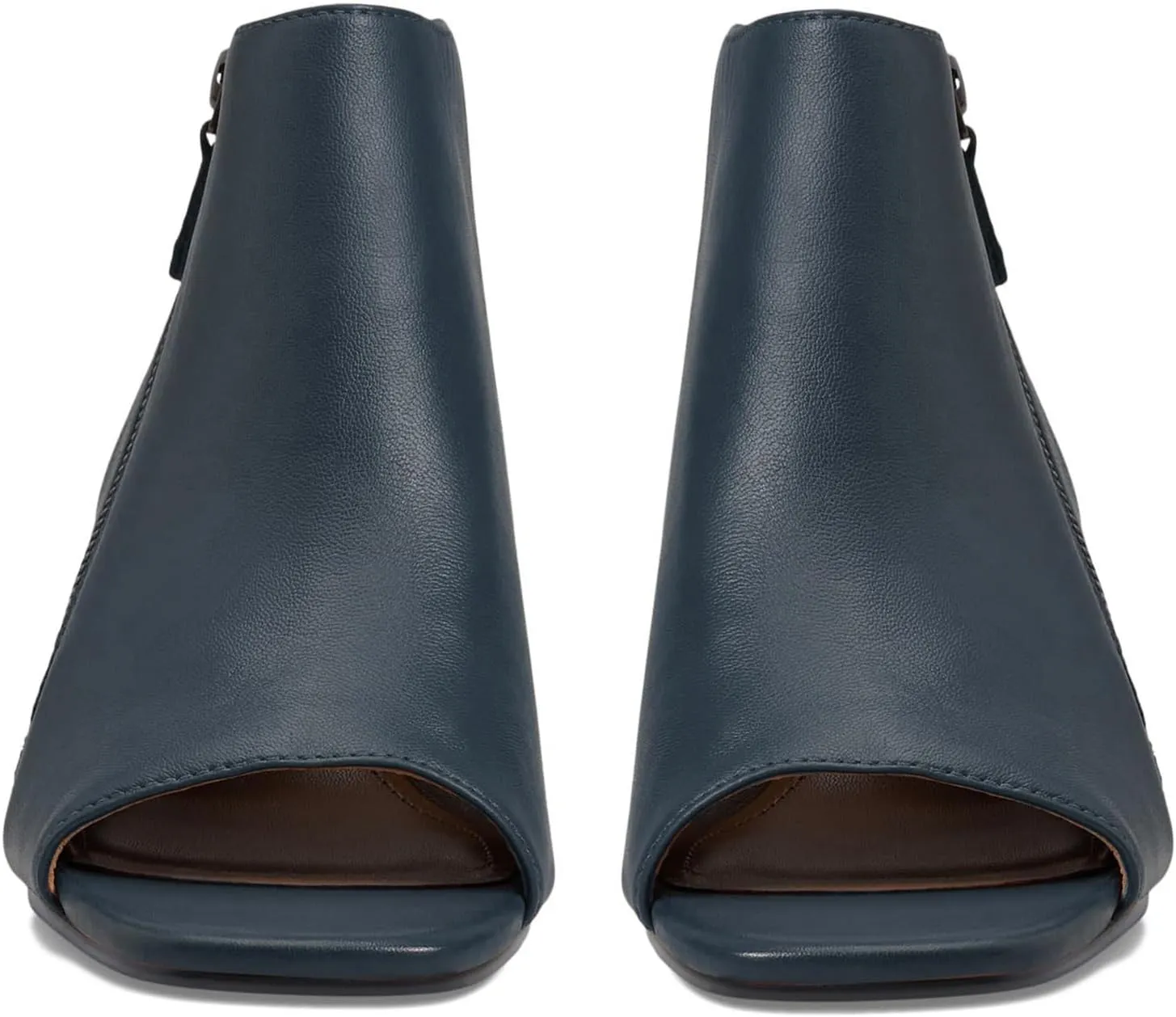 LEHOOR Women Chunky Heel Open Toe Booties Sandals Side Zipper Sandal Booties Cut Out 2 inch Block Stacked Heels Ankle Boots Peep Toe Backless Matte Casual Summer Booties 4-11 M US
