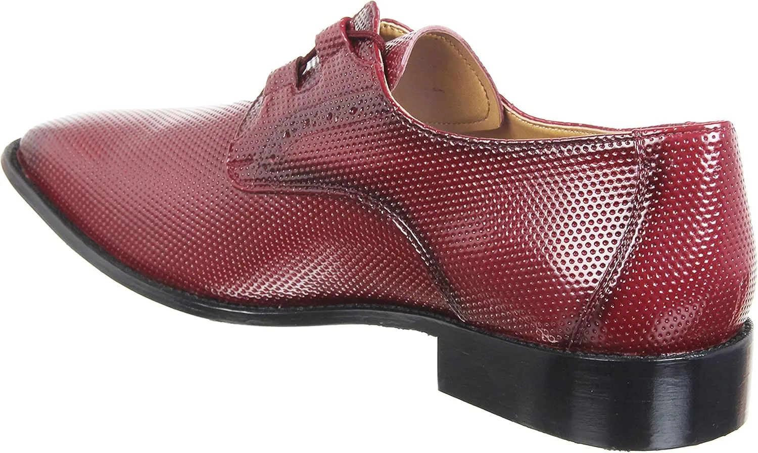 LIBERTYZENO Mens Tread Design Genuine Leather Adults Lace Up Oxford Dress Shoes for Easter Gift