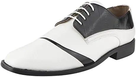 LIBERTYZENO Mens Wingtip Brogue EEL & Croco Print Genuine Leather Adults Lace Up Oxford Dress Shoes for Prom Graduation