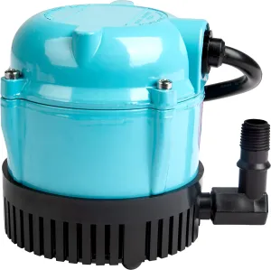 Little Giant #1 115 Volt, 1/150 HP, 205 GPH Direct Drive Small Submersible Fountain Pump with 6-foot cord, Blue, 501003
