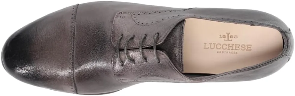 Lucchese Womens Franca Buffalo Oxford Flats - Grey