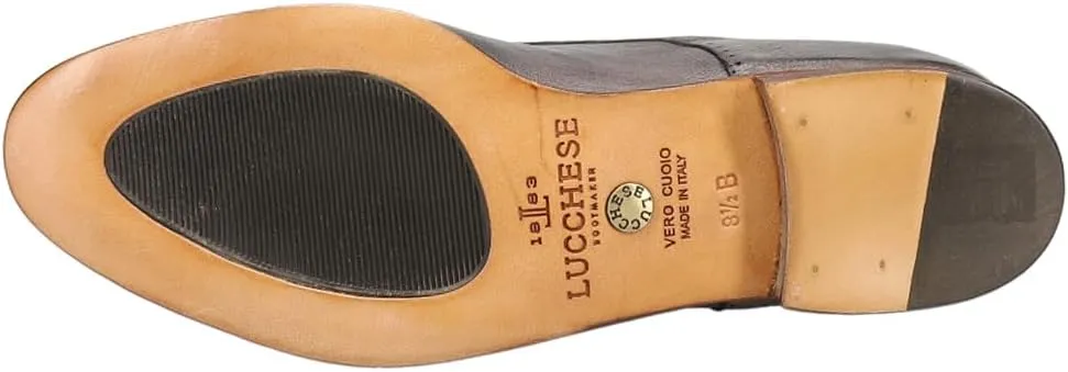 Lucchese Womens Franca Buffalo Oxford Flats - Grey