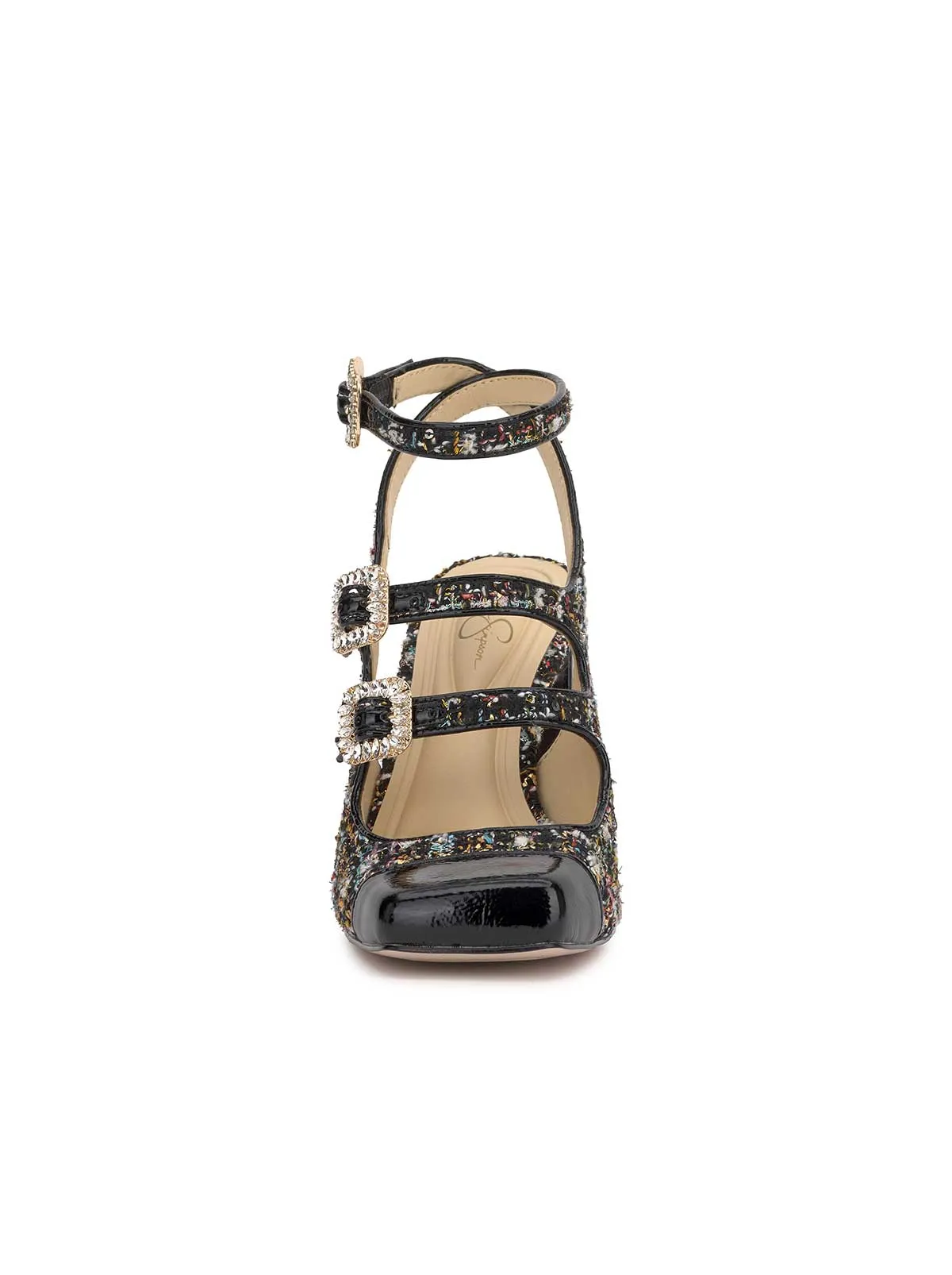 Lymen Buckle Pump in Tweed Sparkle