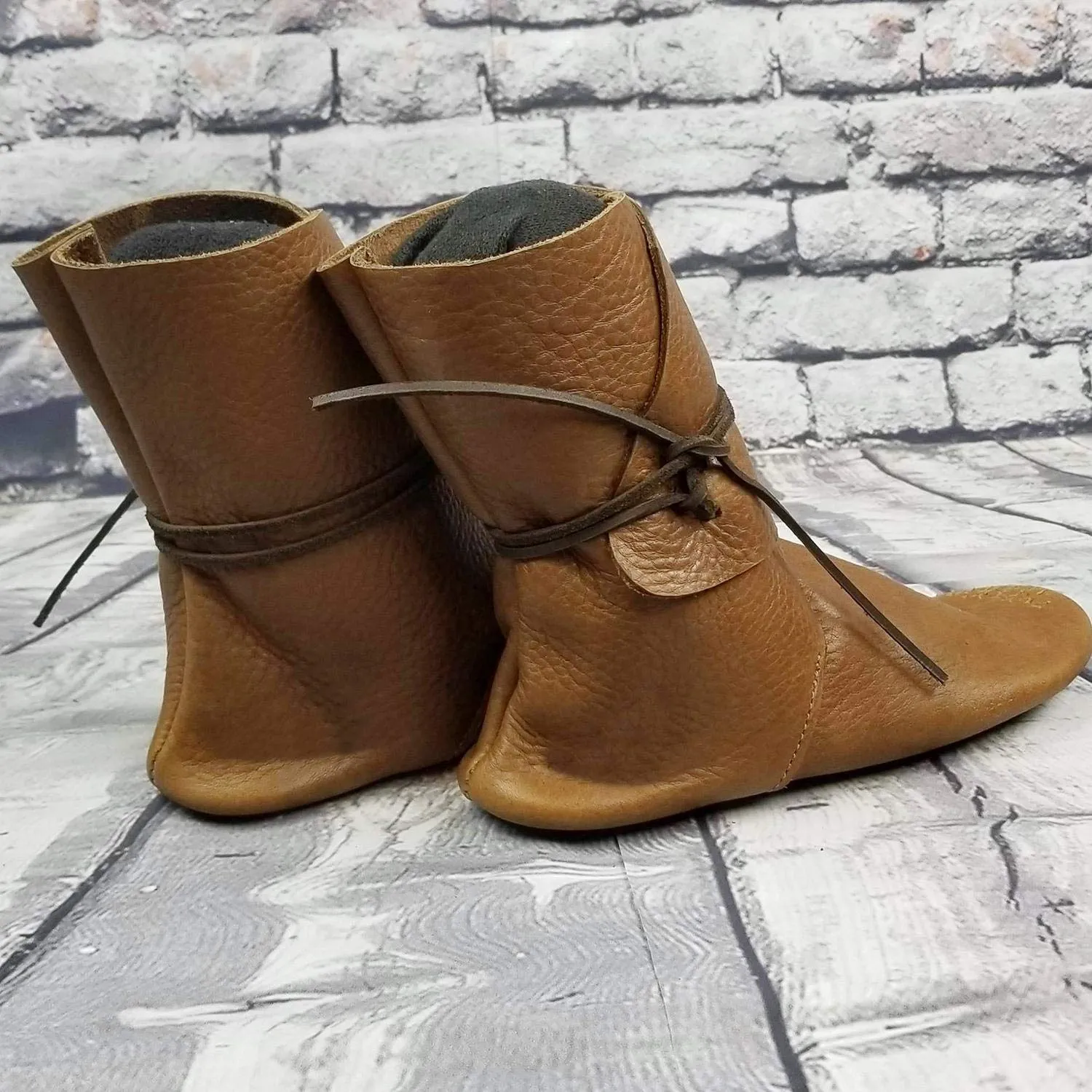 Medieval Cosplay Halloween Boots Slip on Lace