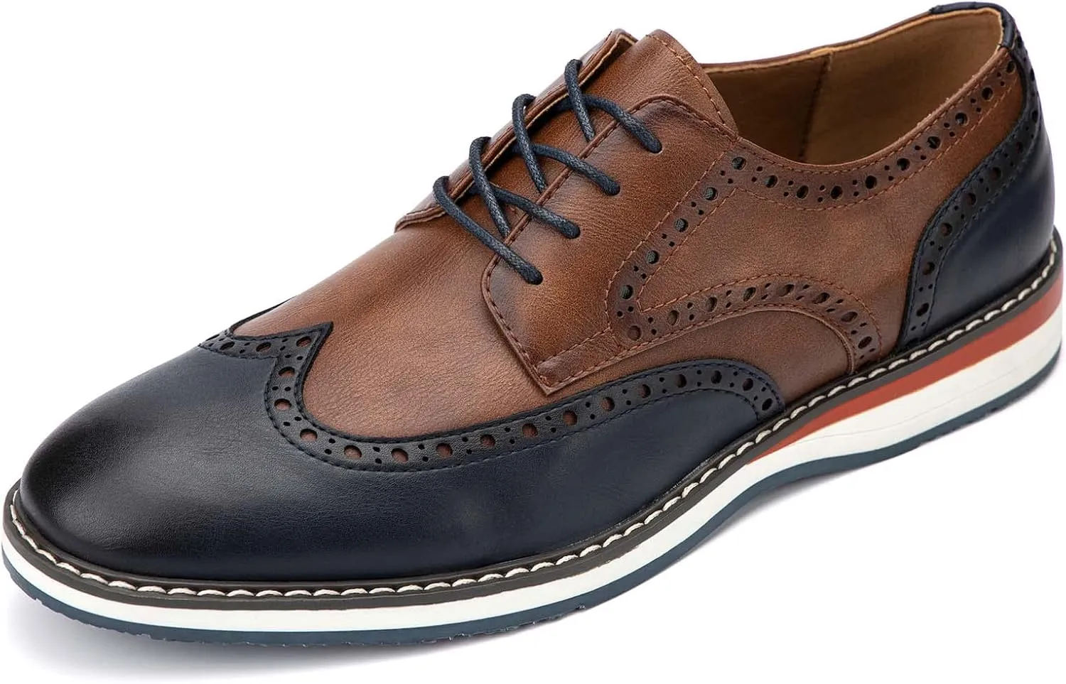 Meijiana Men's Oxfords Casual Dress Shoes Leather Lace Up Shoes for Men Business Oxford Shoes