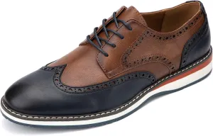 Meijiana Men's Oxfords Casual Dress Shoes Leather Lace Up Shoes for Men Business Oxford Shoes