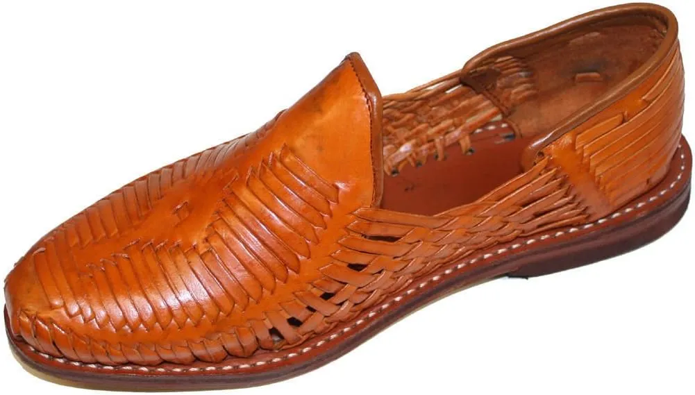 Men Genuine Authentic Leather Closed Toe Mexican huarches Sandal
