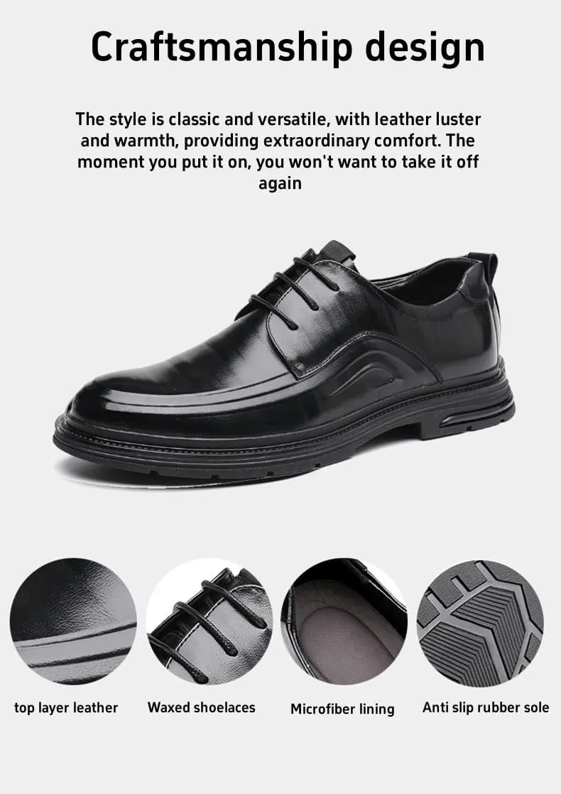 Mens Classic Formal Oxford Lace-up Patent Leather Tuxedo Wedding Hands Free Business Dress Shoes
