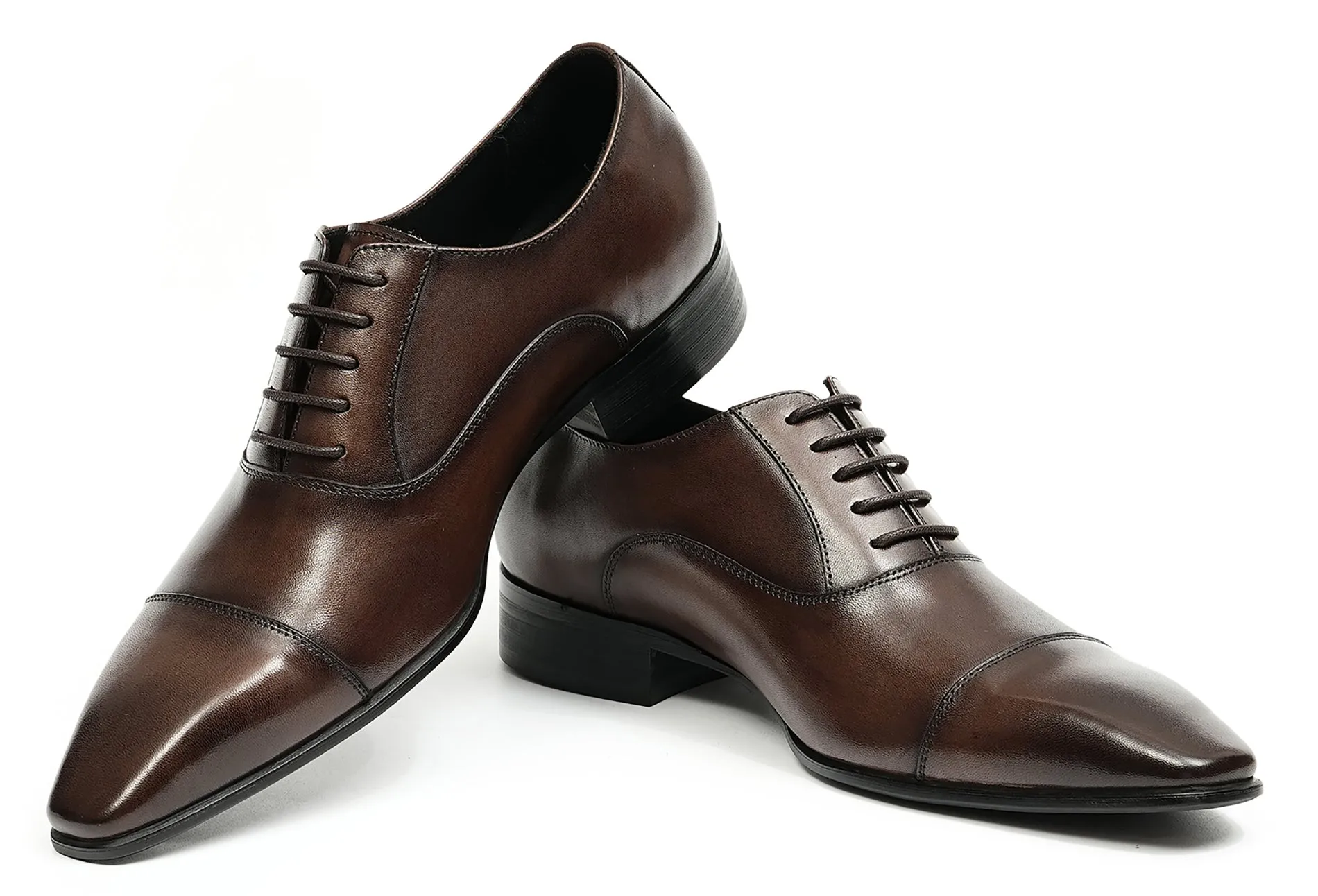 Men's Fashion Plain Toe Dress Formal Oxford