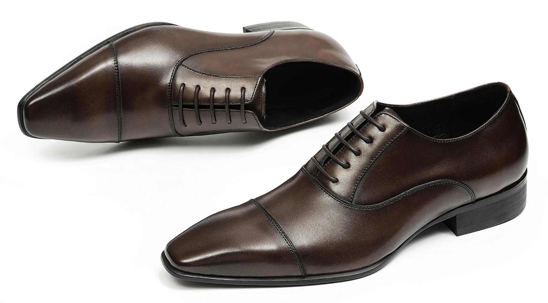 Men's Fashion Plain Toe Dress Formal Oxford
