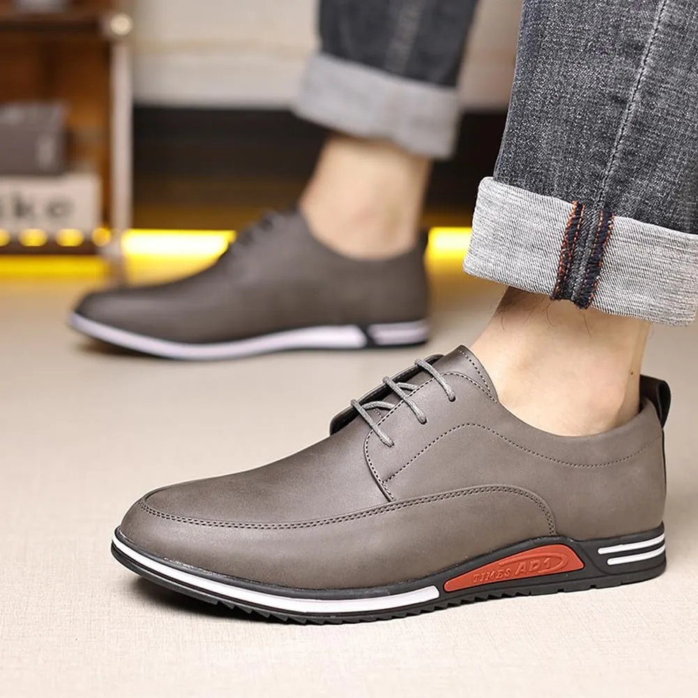 Men's Oxford Shoes Stylish Lace Up Comfortable Casual Walking Business Driving Dress Shoes