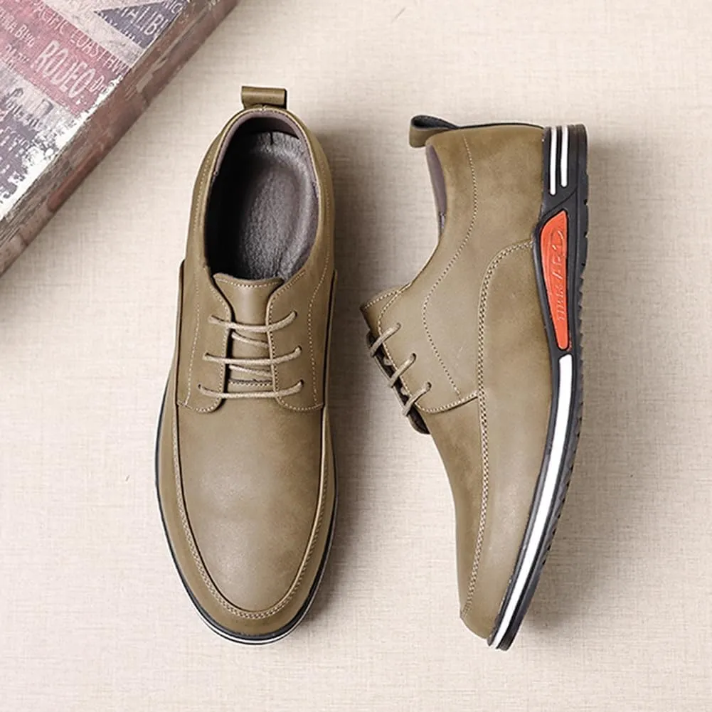 Men's Oxford Shoes Stylish Lace Up Comfortable Casual Walking Business Driving Dress Shoes