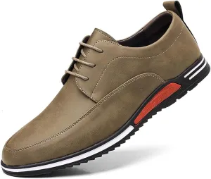 Men's Oxford Shoes Stylish Lace Up Comfortable Casual Walking Business Driving Dress Shoes