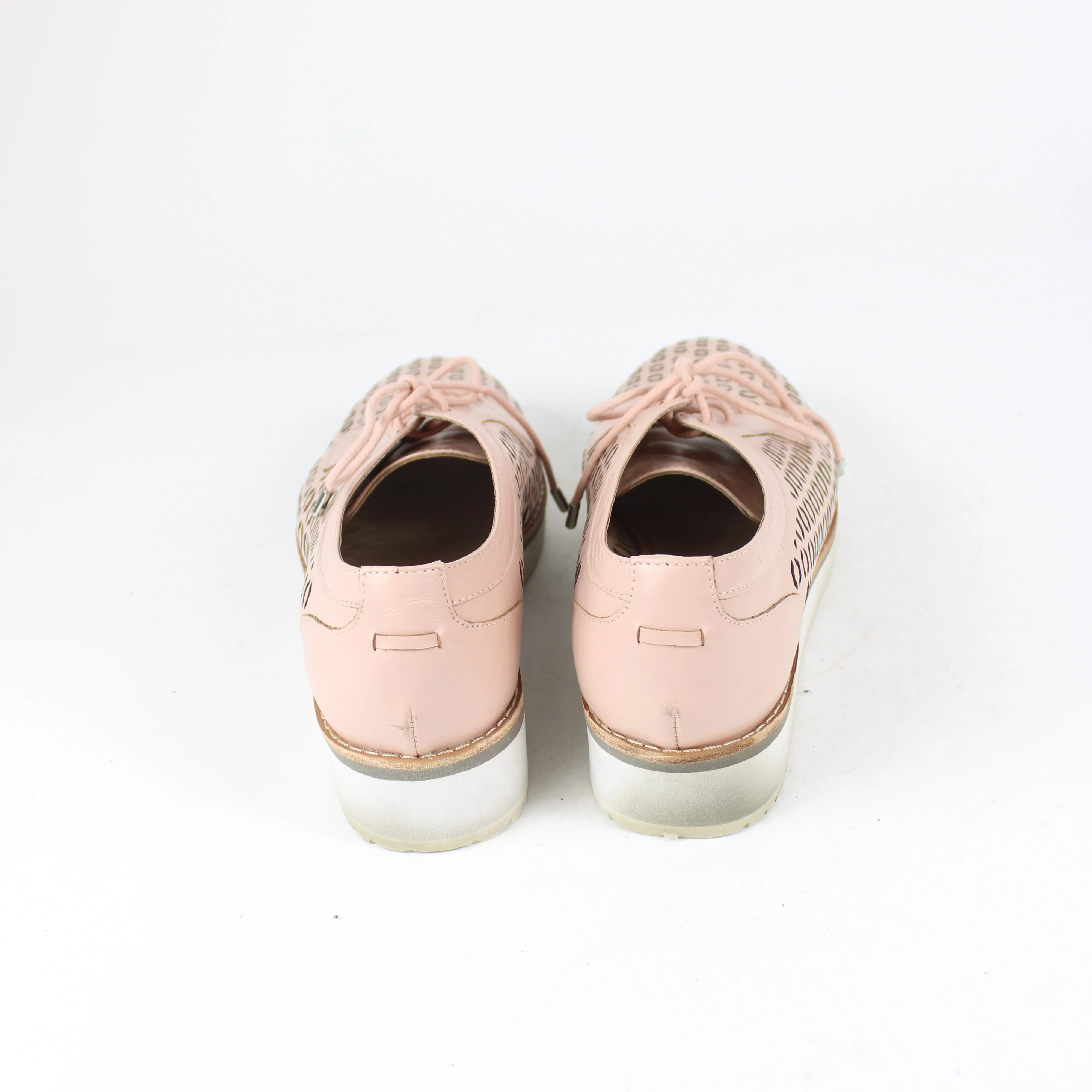 Mimco Pink Leather Oxfords